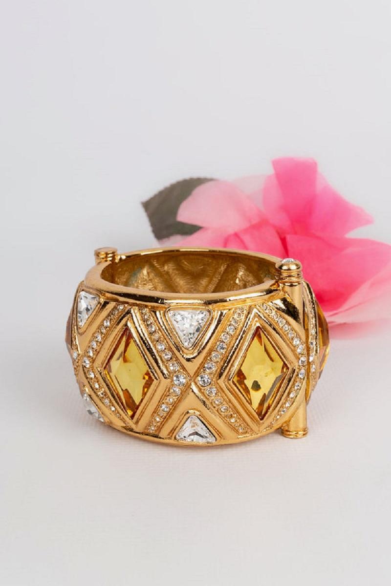 Jean-Louis Scherrer Golden Cuff For Sale 5