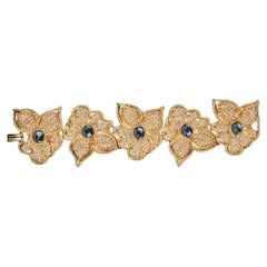Jean-Louis Scherrer Gegliedertes Armband aus goldenem Metall