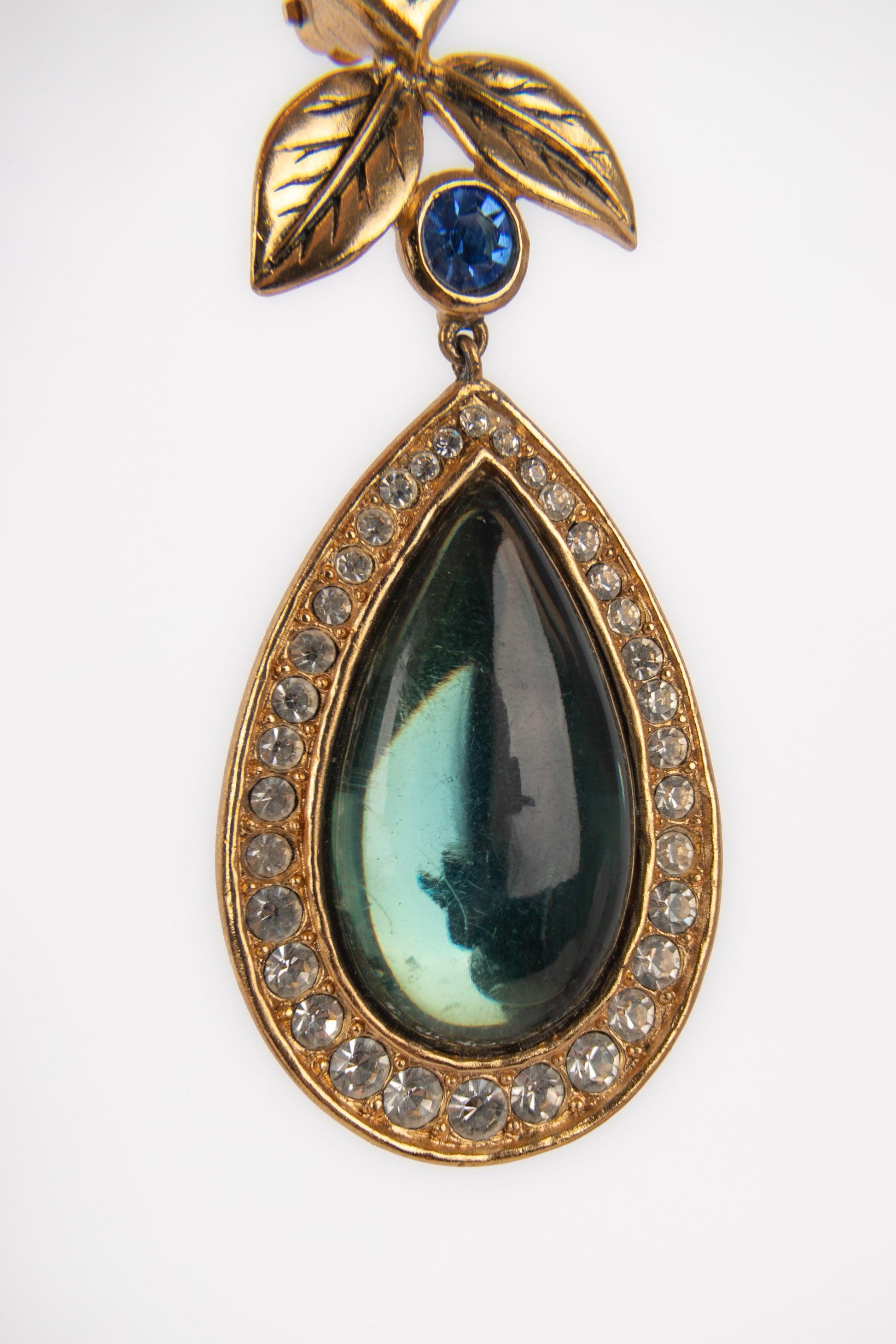 Orecchini a clip in metallo dorato Jean Louis Scherrer in vendita 1