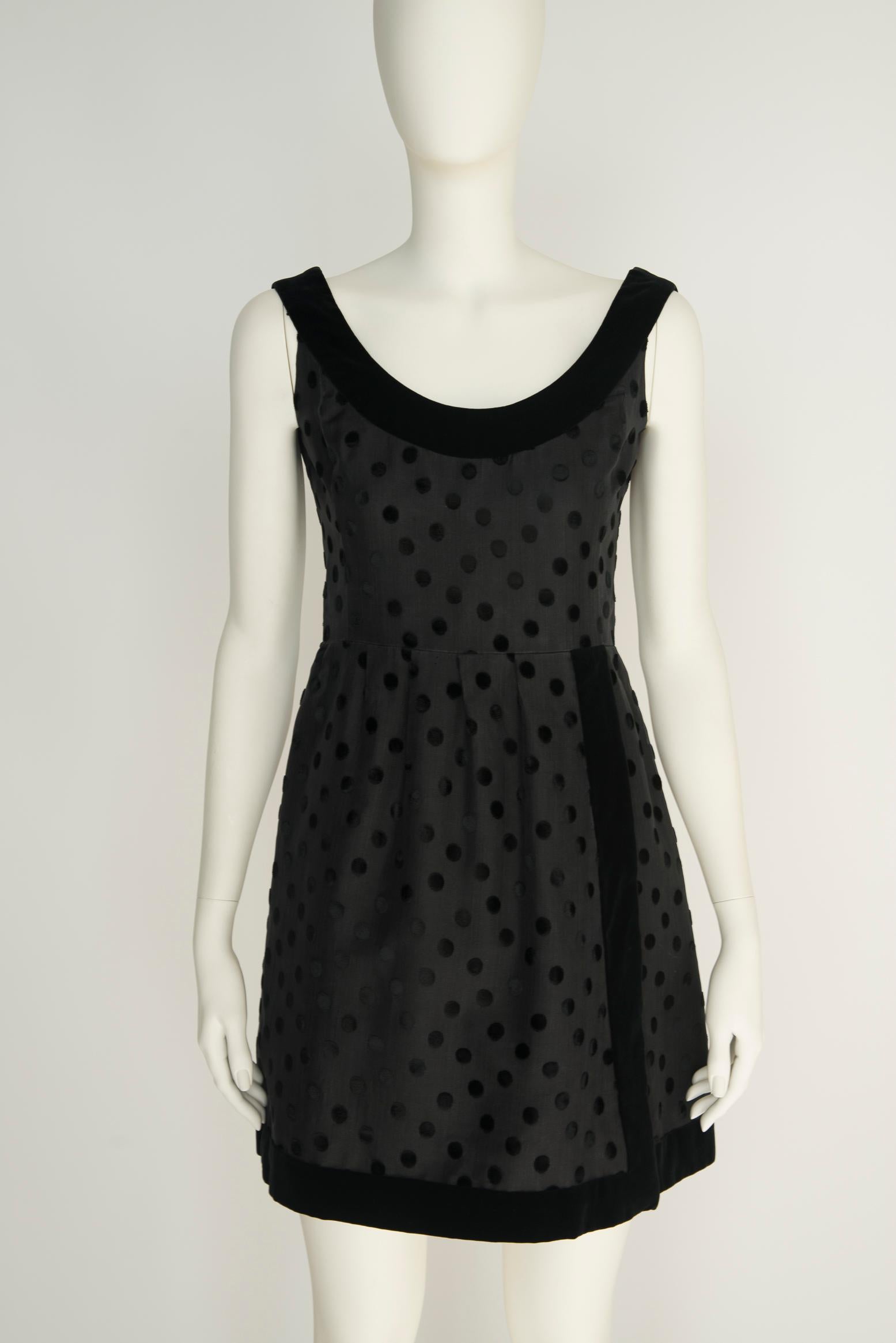 Jean Louis Scherrer Haute Couture Little Black Dress For Sale 6