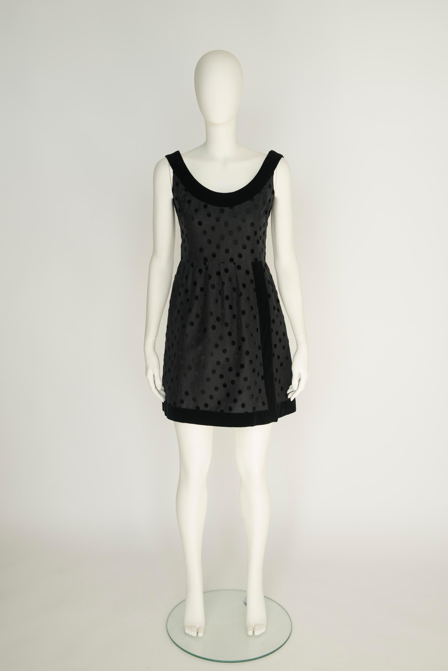 Jean Louis Scherrer Haute Couture Little Black Dress For Sale 7