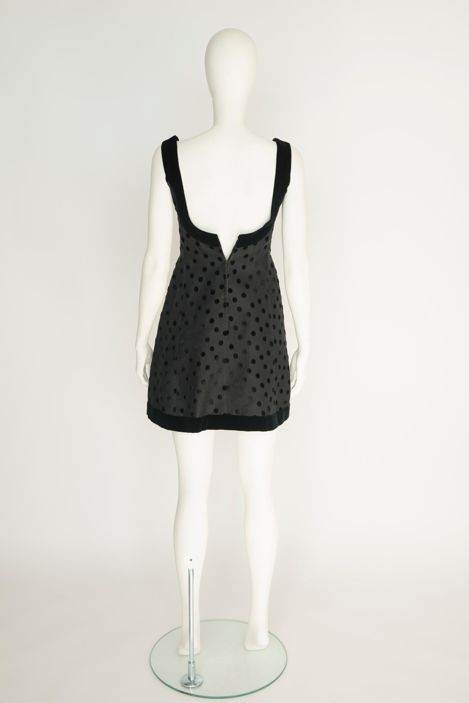 Jean Louis Scherrer Haute Couture Little Black Dress For Sale 8