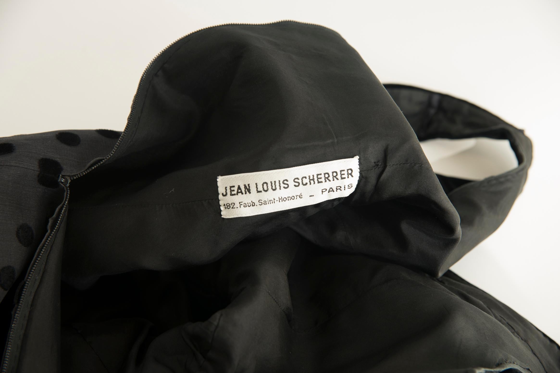 Jean Louis Scherrer Haute Couture Little Black Dress For Sale 10
