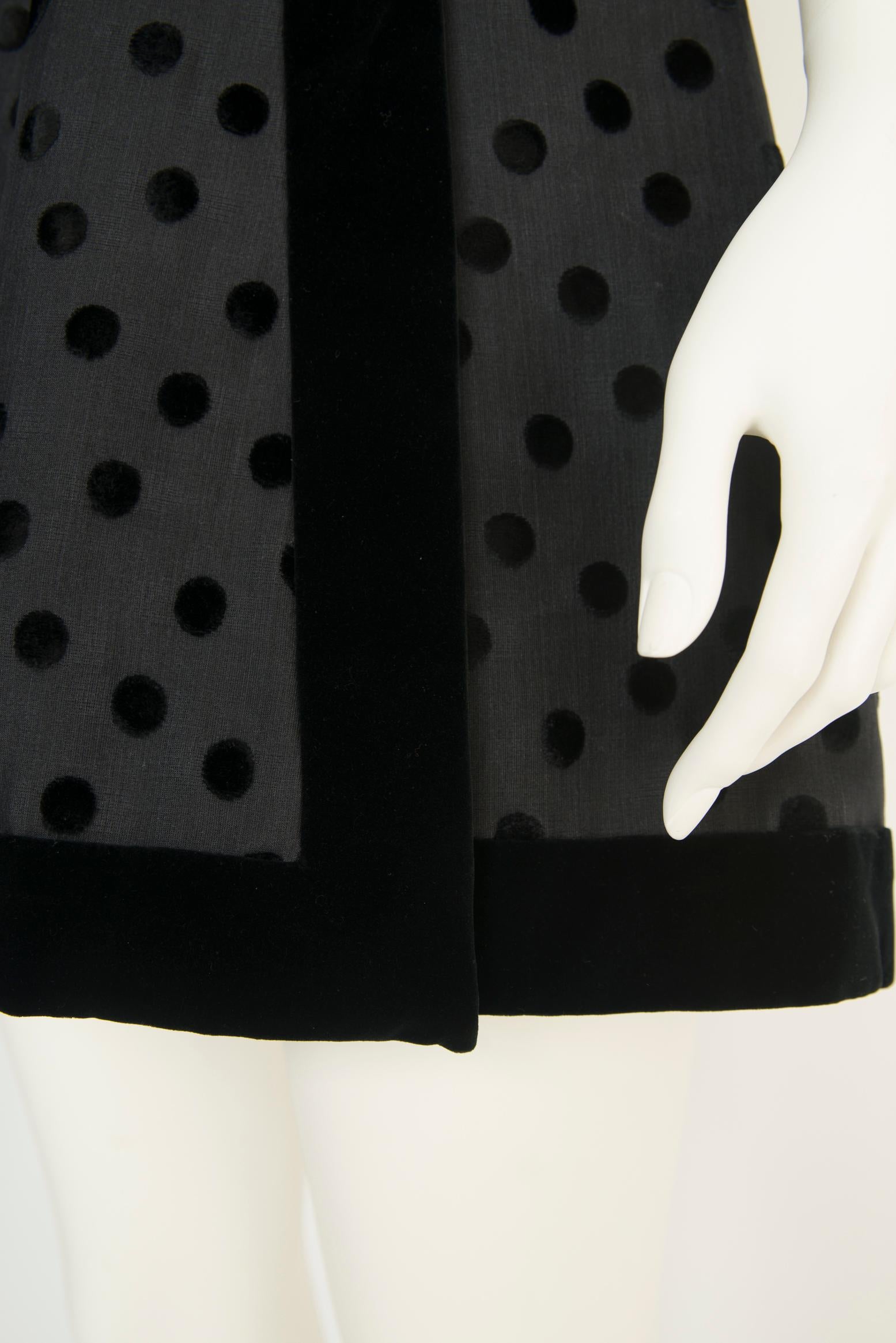 Jean Louis Scherrer Haute Couture Little Black Dress For Sale 2