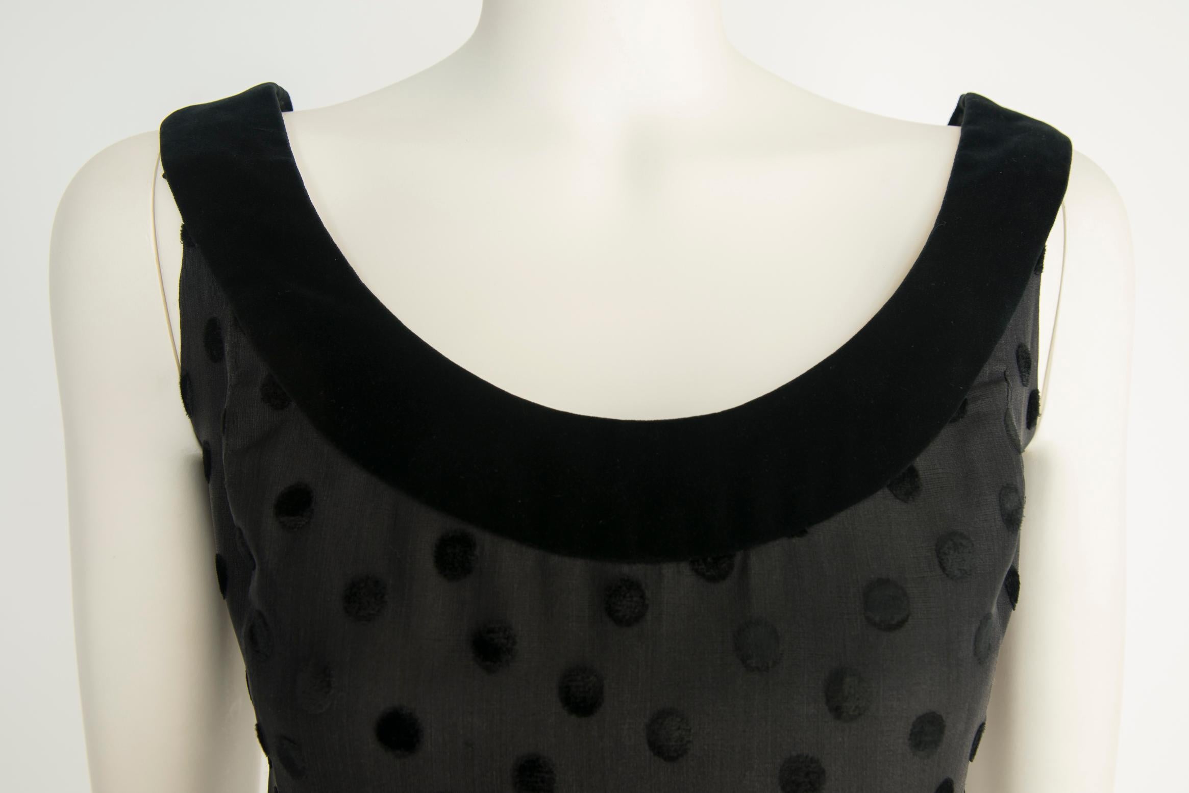 Jean Louis Scherrer Haute Couture Little Black Dress For Sale 3