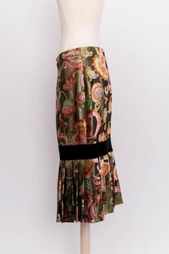 Jupe en velours et lamé de Jean-Louis Scherrer, taille 38FR