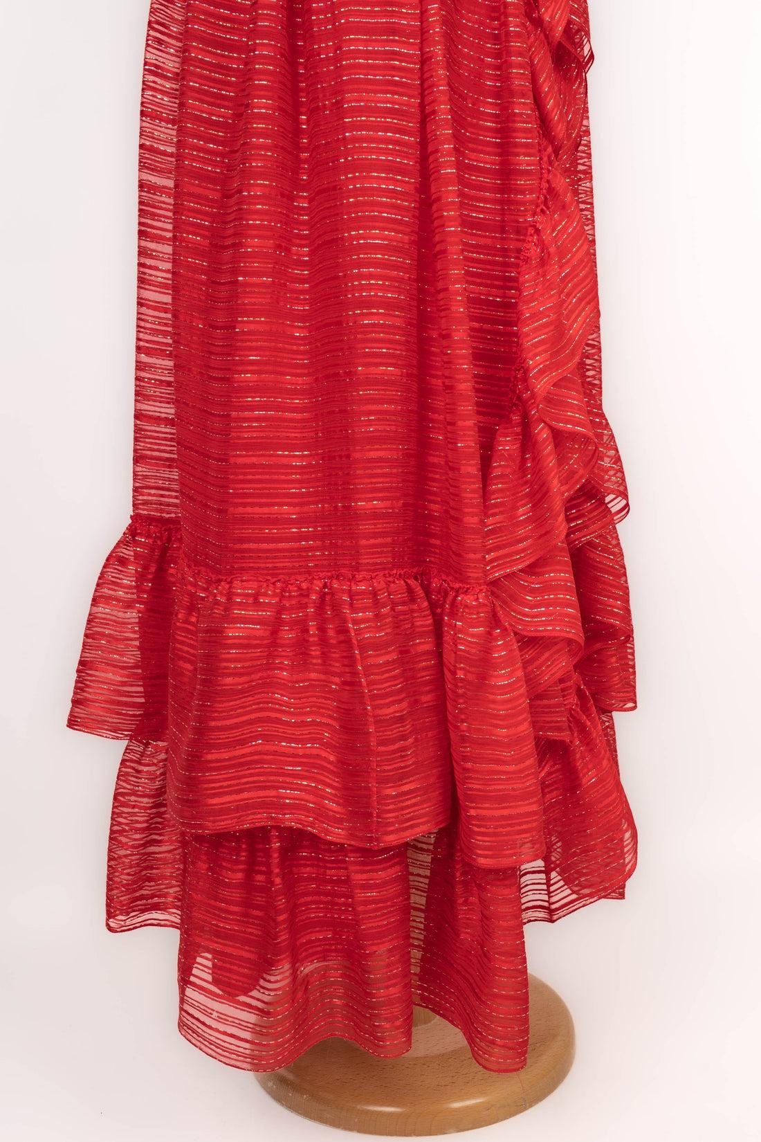 Jean-Louis Scherrer Long Red Dress For Sale 6