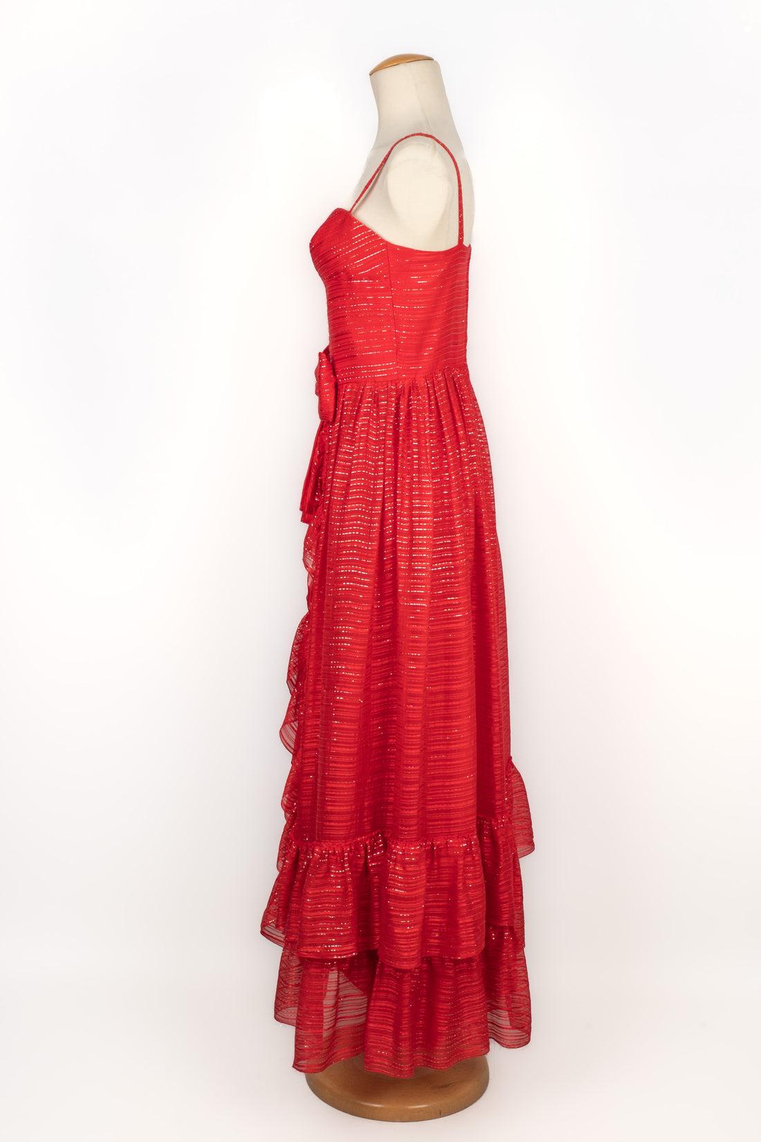 Women's Jean-Louis Scherrer Long Red Dress For Sale
