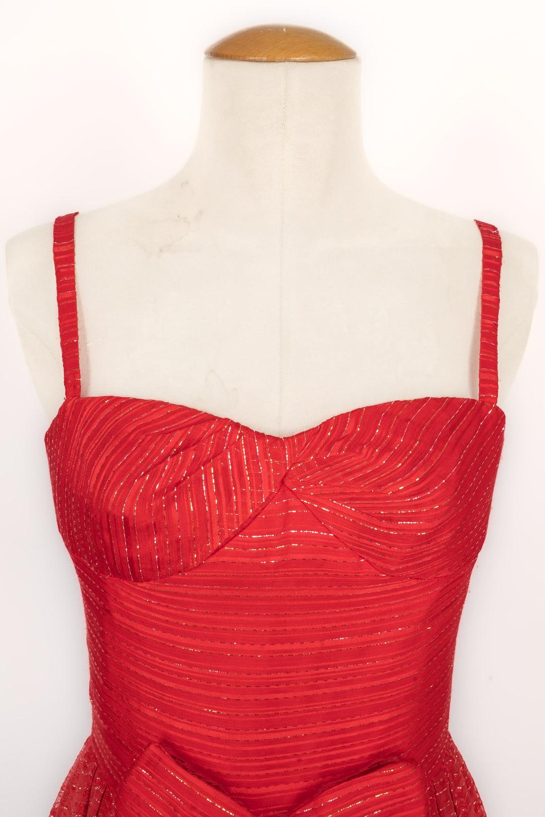 Jean-Louis Scherrer Long Red Dress For Sale 1