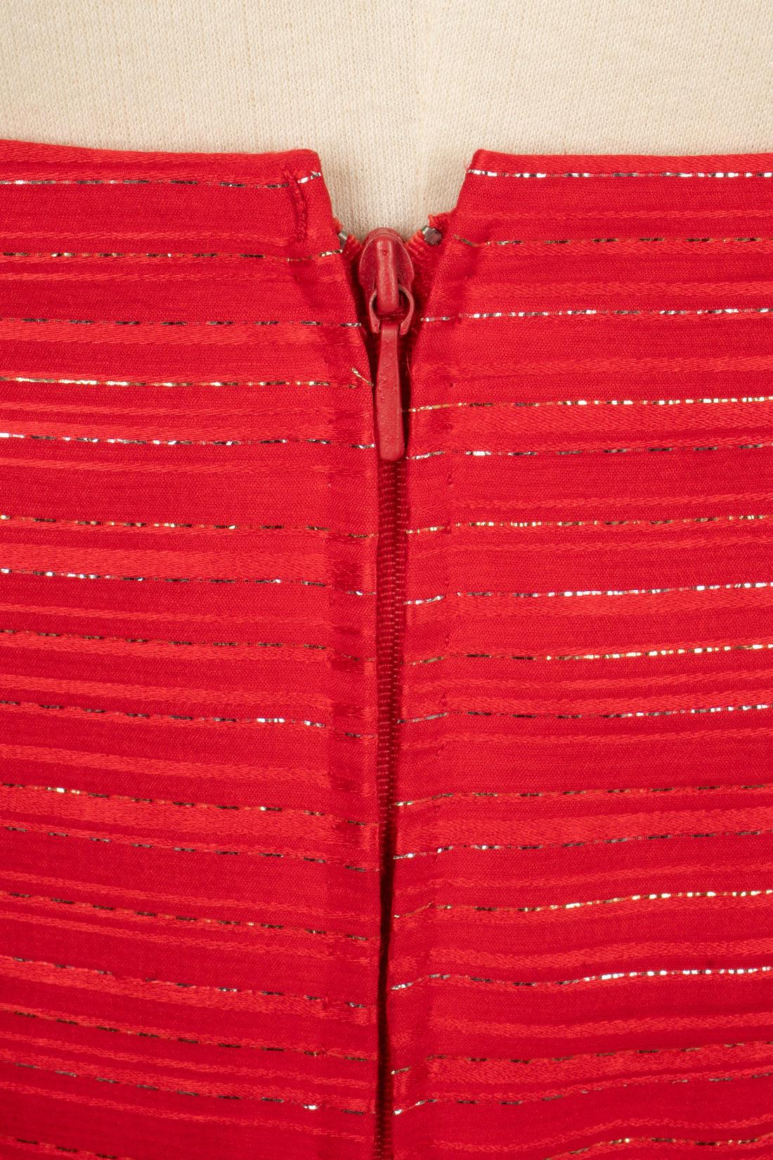 Jean-Louis Scherrer Long Red Dress For Sale 5