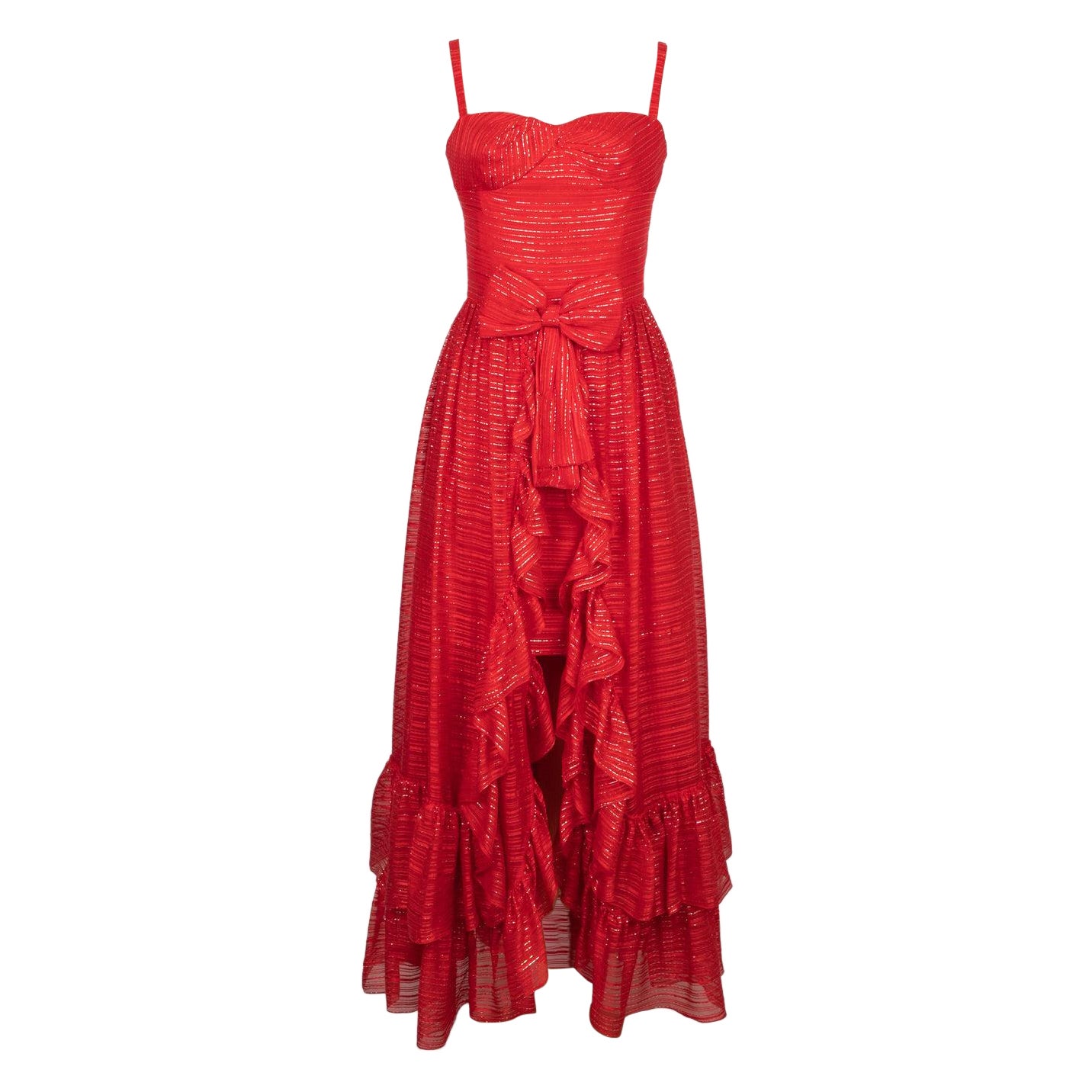 Robe longue rouge de Jean-Louis Scherrer