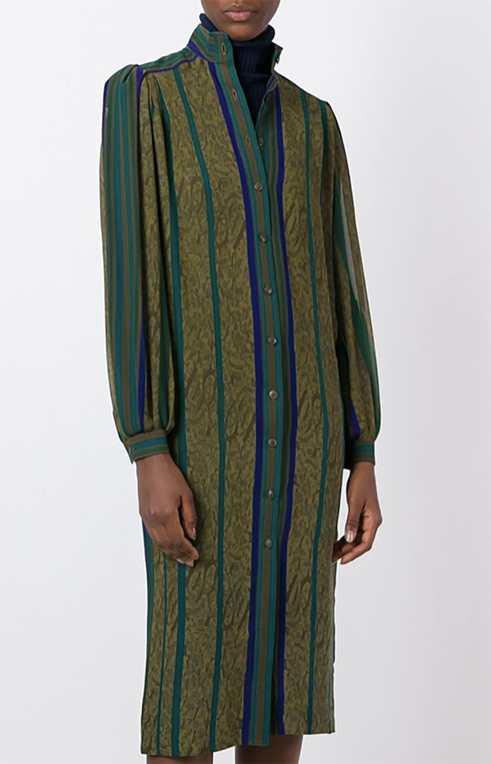 Jean Louis Scherrer Multicolour Silk Dress In Excellent Condition In Paris, FR