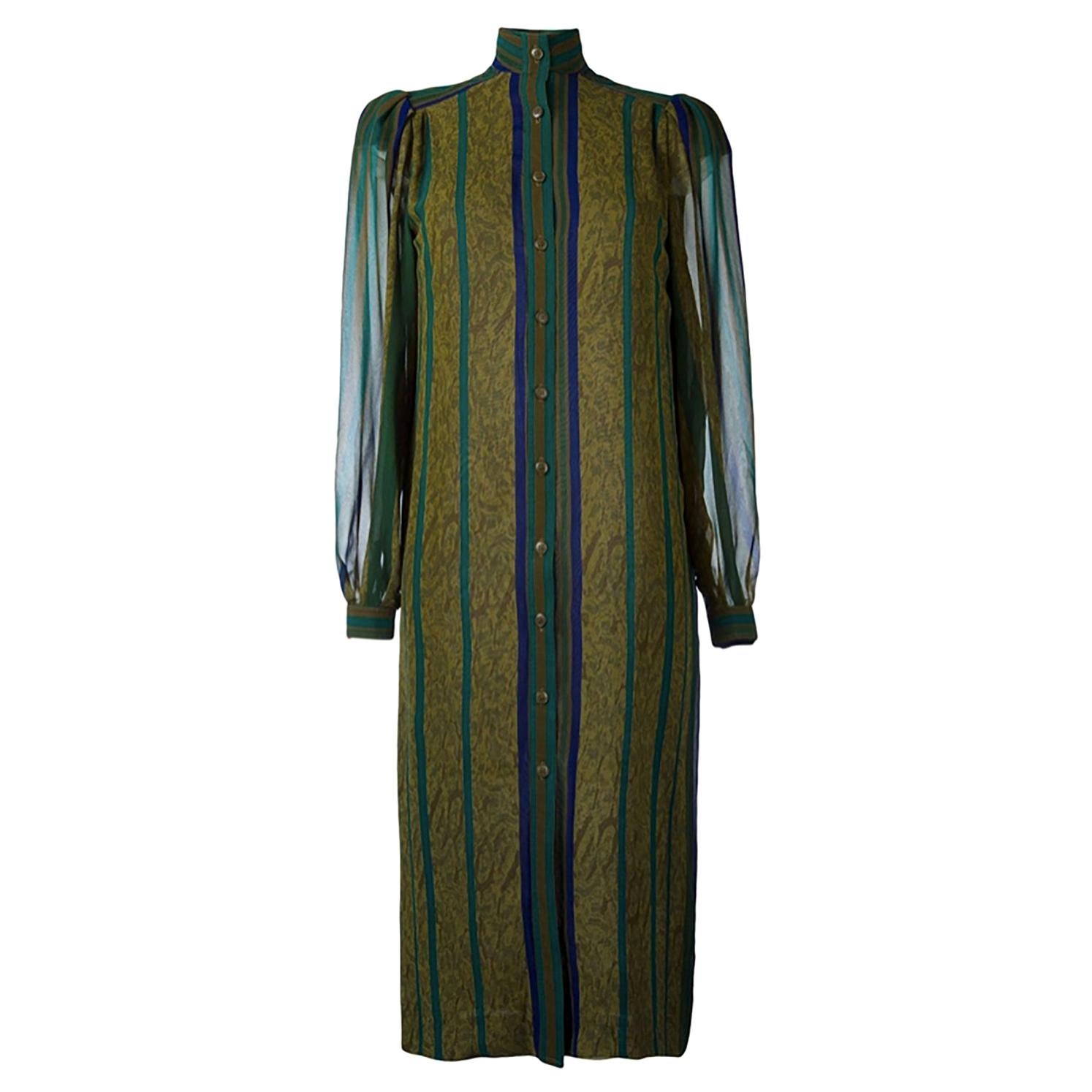 Jean Louis Scherrer Multicolour Silk Dress