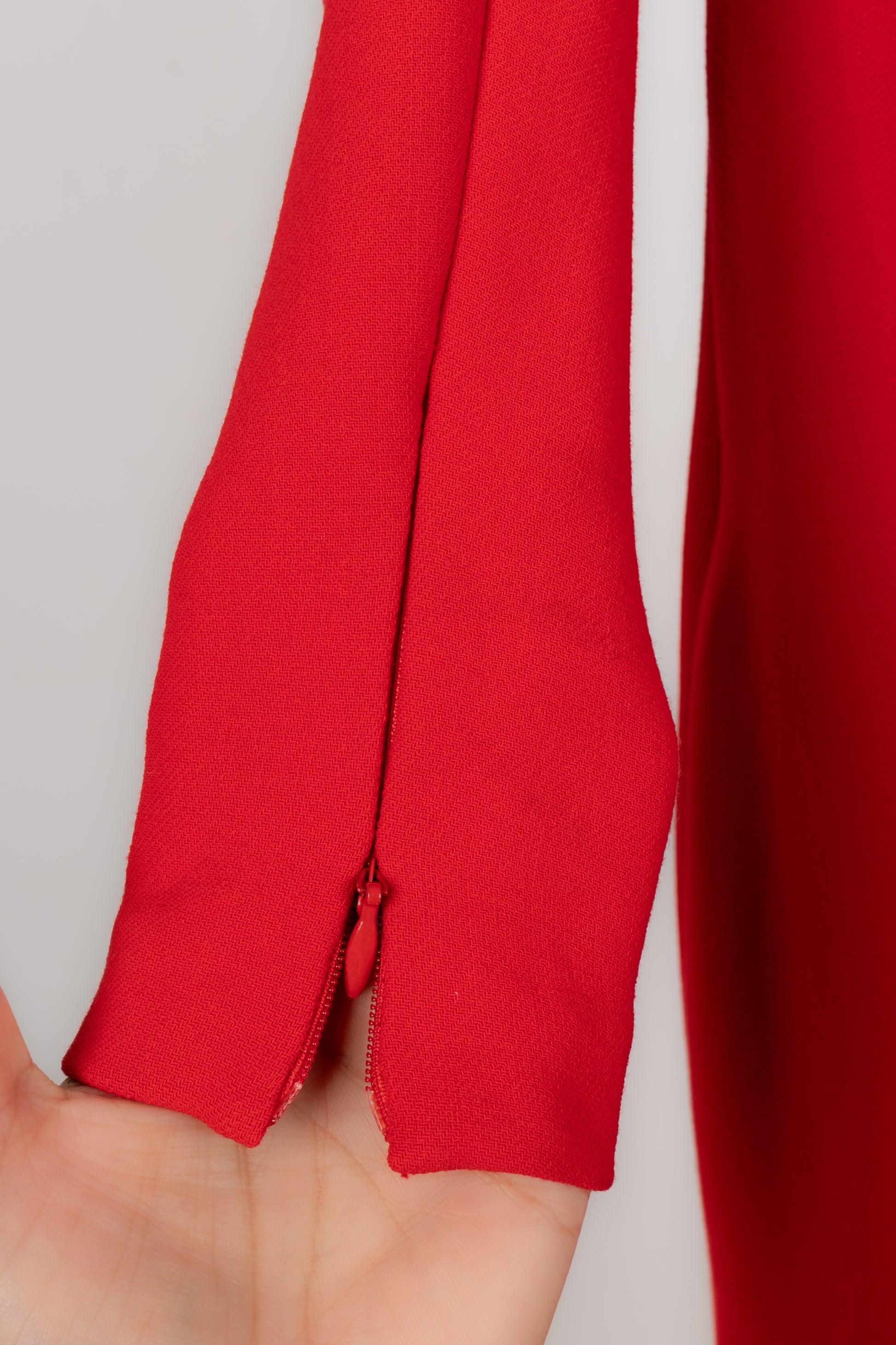 Jean-Louis Scherrer Red Jersey Jumpsuit Haute Couture, 2002/03 For Sale 1