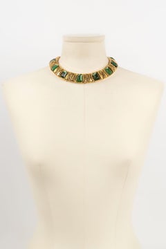 Collar corto Jean Louis Scherrer de metal dorado