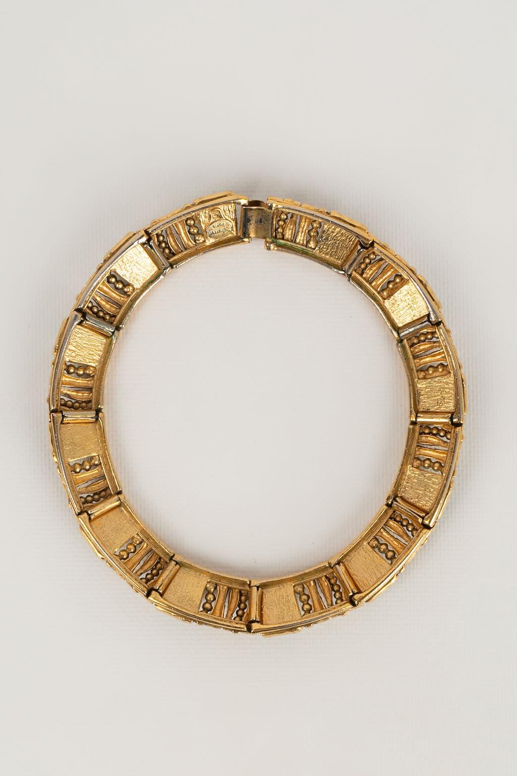 Kurze Jean Louis Scherrer-Halskette aus Gold und Metall Damen im Angebot