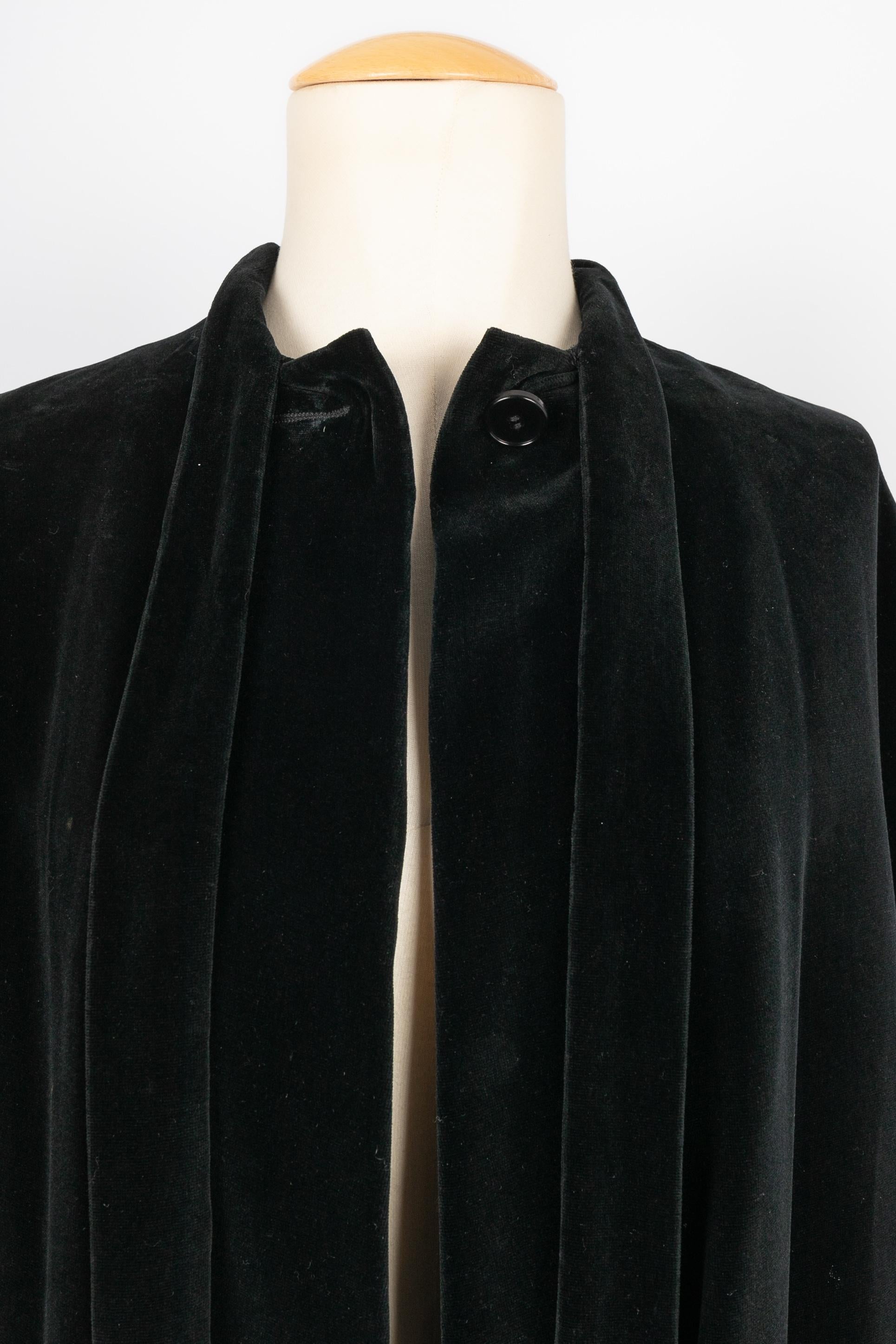 Jean-Louis Scherrer velvet cape For Sale 1