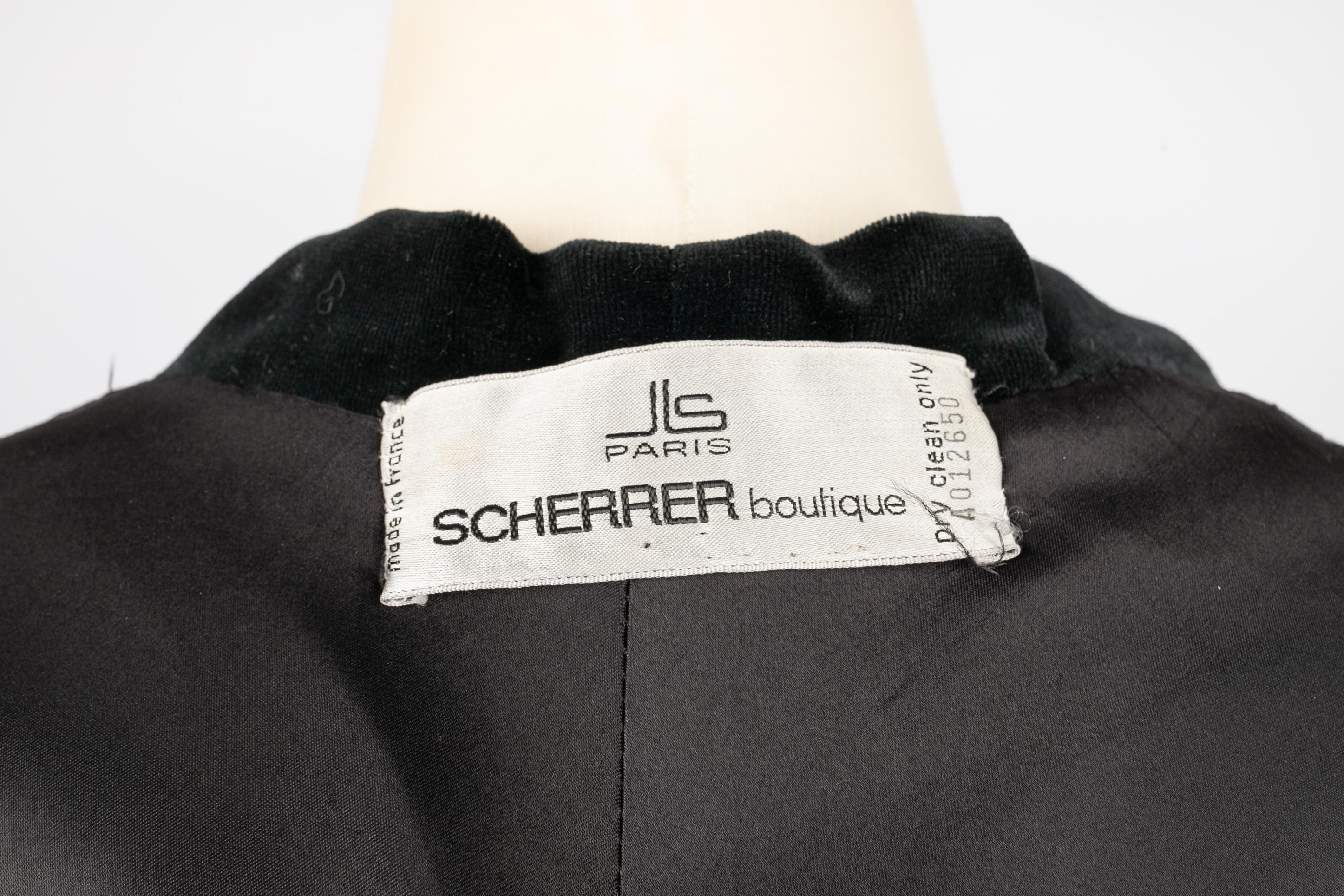 Jean-Louis Scherrer velvet cape For Sale 2