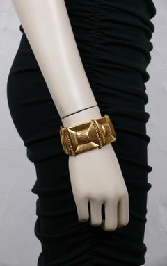 JEAN LOUIS SCHERRER Vintage Gold Tone Bracelet