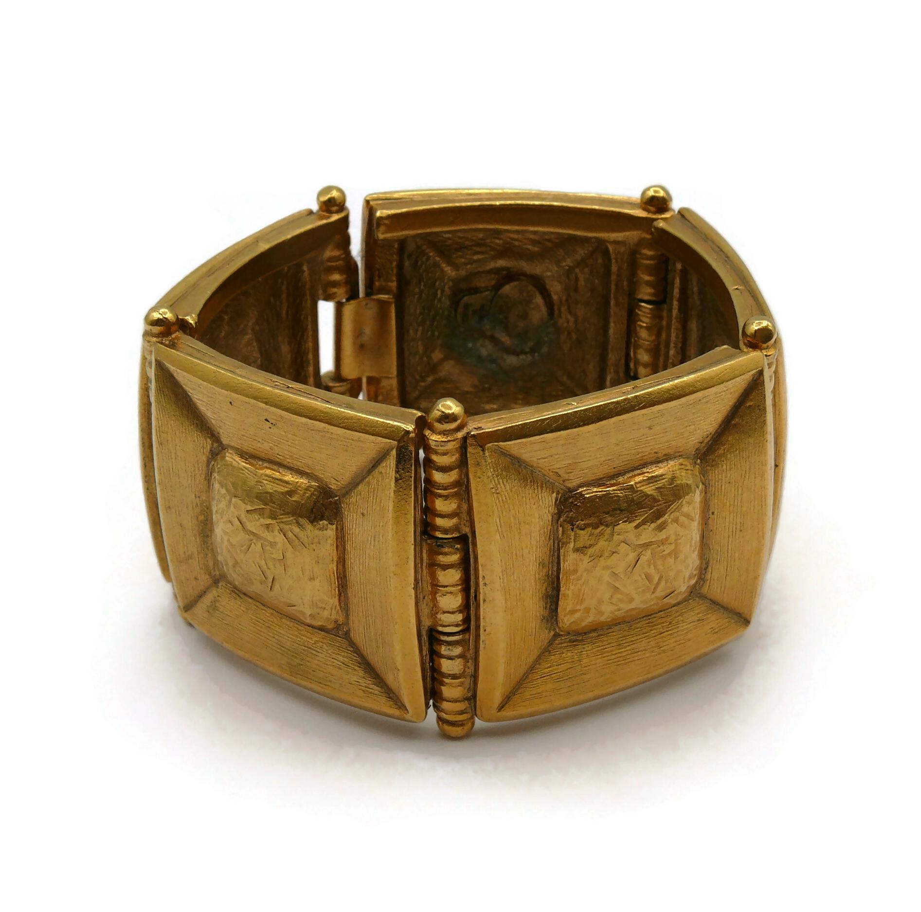 JEAN LOUIS SCHERRER Vintage Gold Tone Bracelet For Sale 1