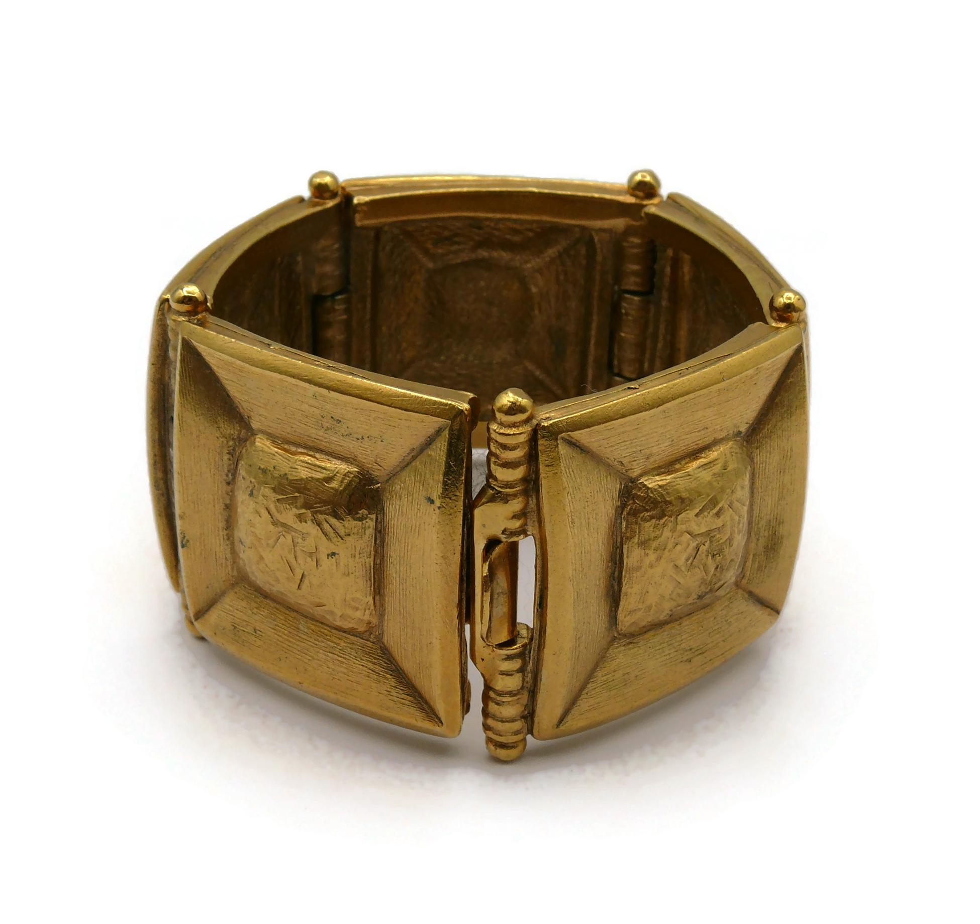 JEAN LOUIS SCHERRER Vintage Gold Tone Bracelet For Sale 3