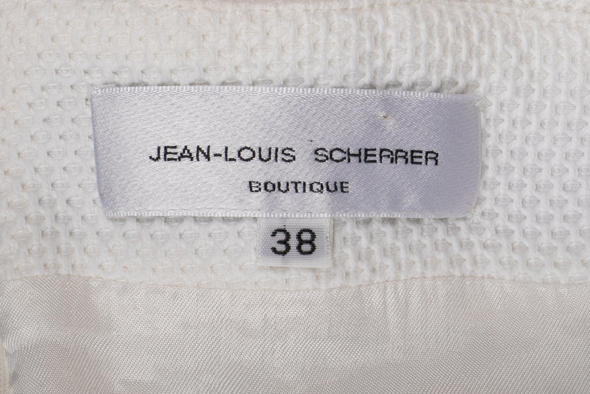 Jean-Louis Scherrer White Cotton Short Dress 6