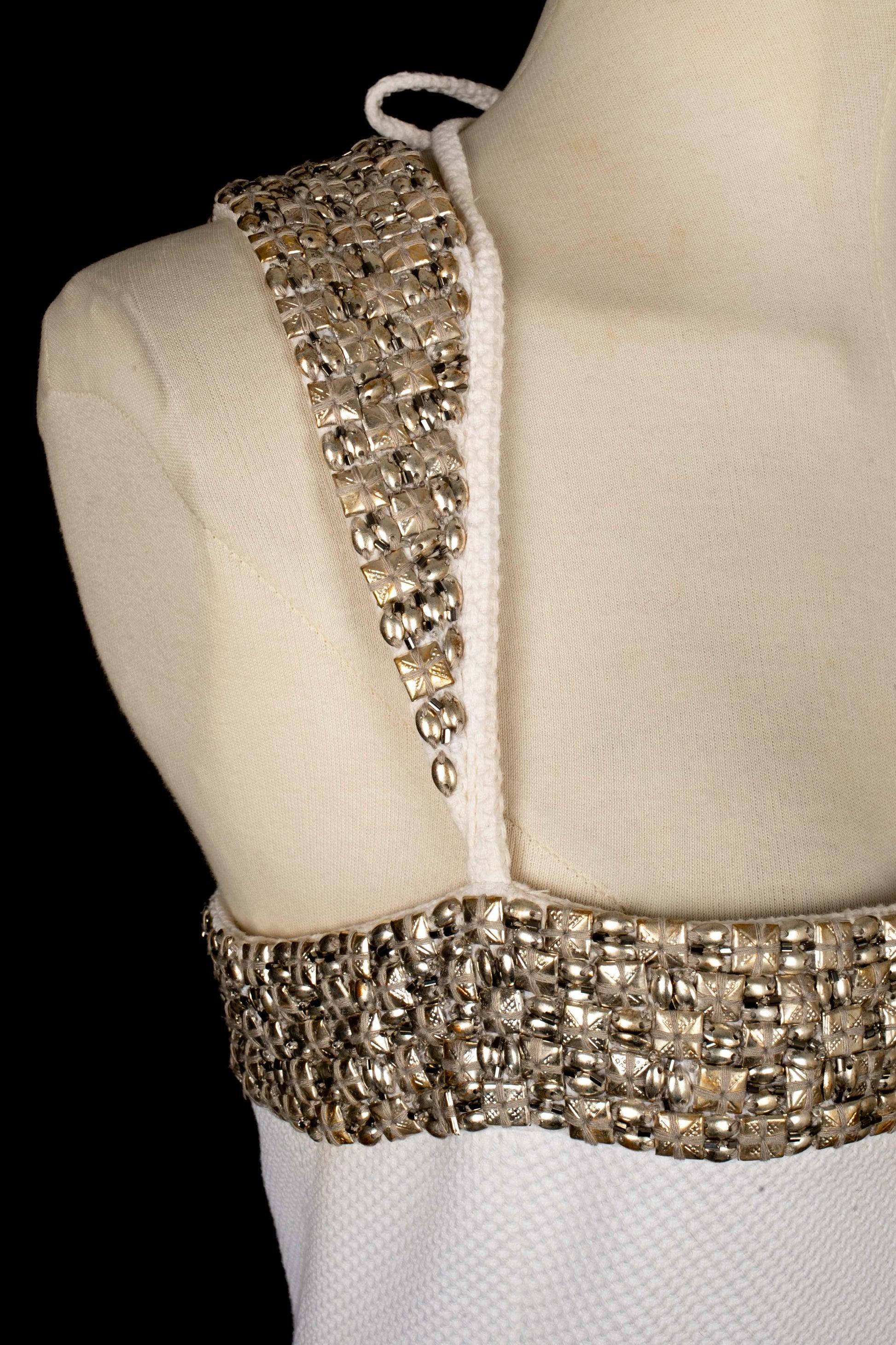 Jean-Louis Scherrer White Cotton Short Dress 2