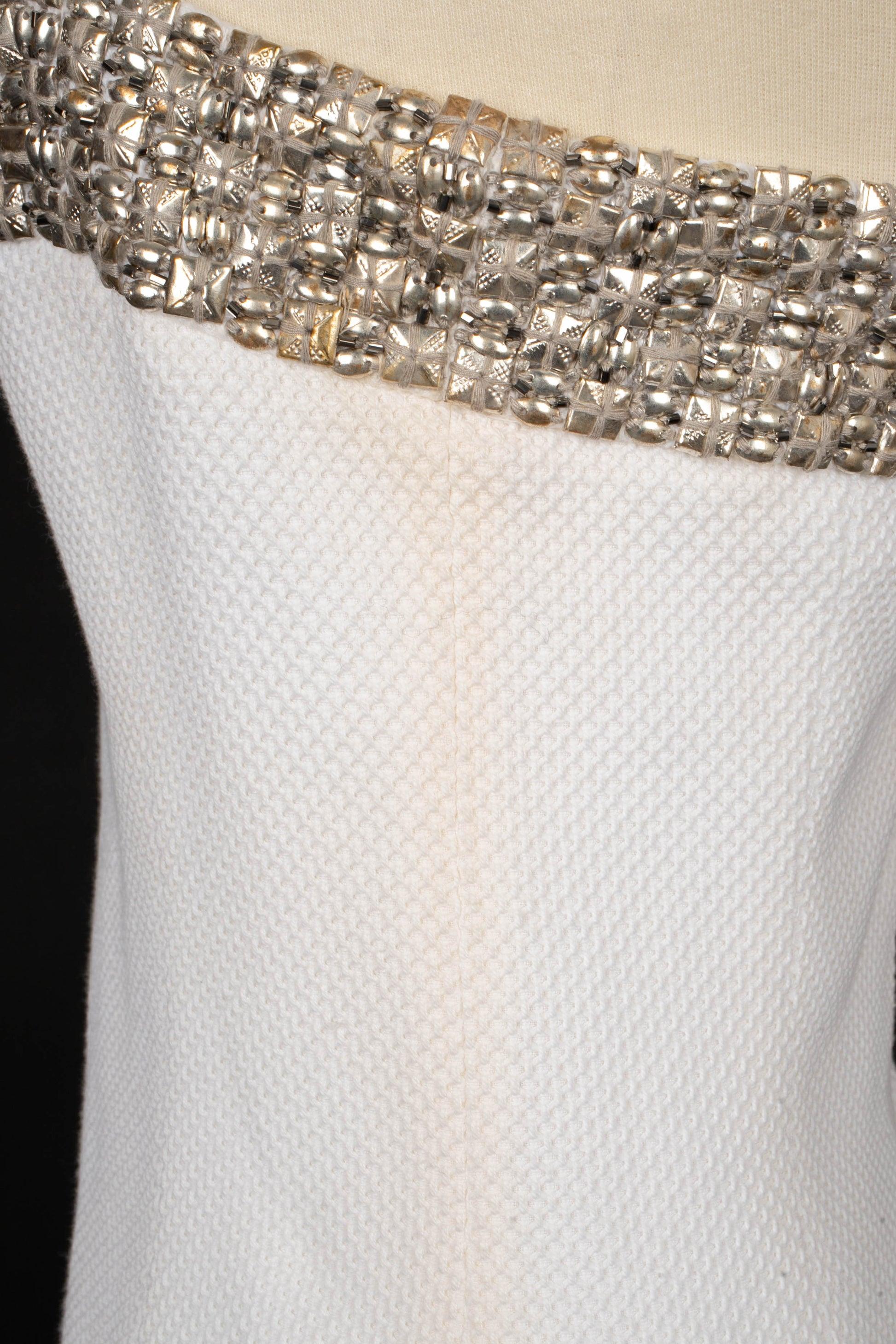Jean-Louis Scherrer White Cotton Short Dress 4