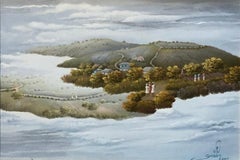Dreamy Landscape- Painting by Haitian Contemporary Artist Jean Louis Senatus