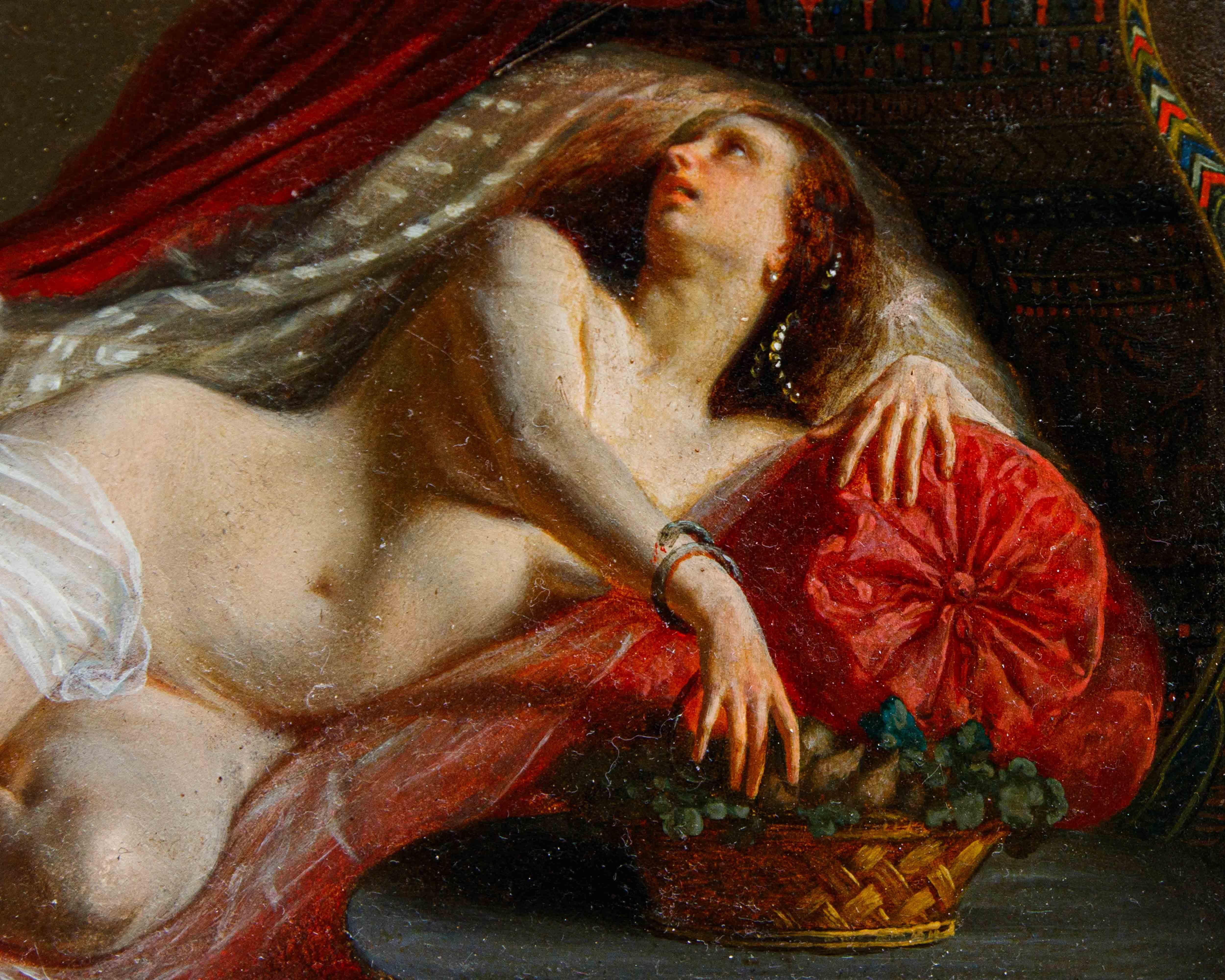 By Jean Louis Victor Viger de Vigneau (Argentan, 1819- Paris, 1879), Cleopatra For Sale 1