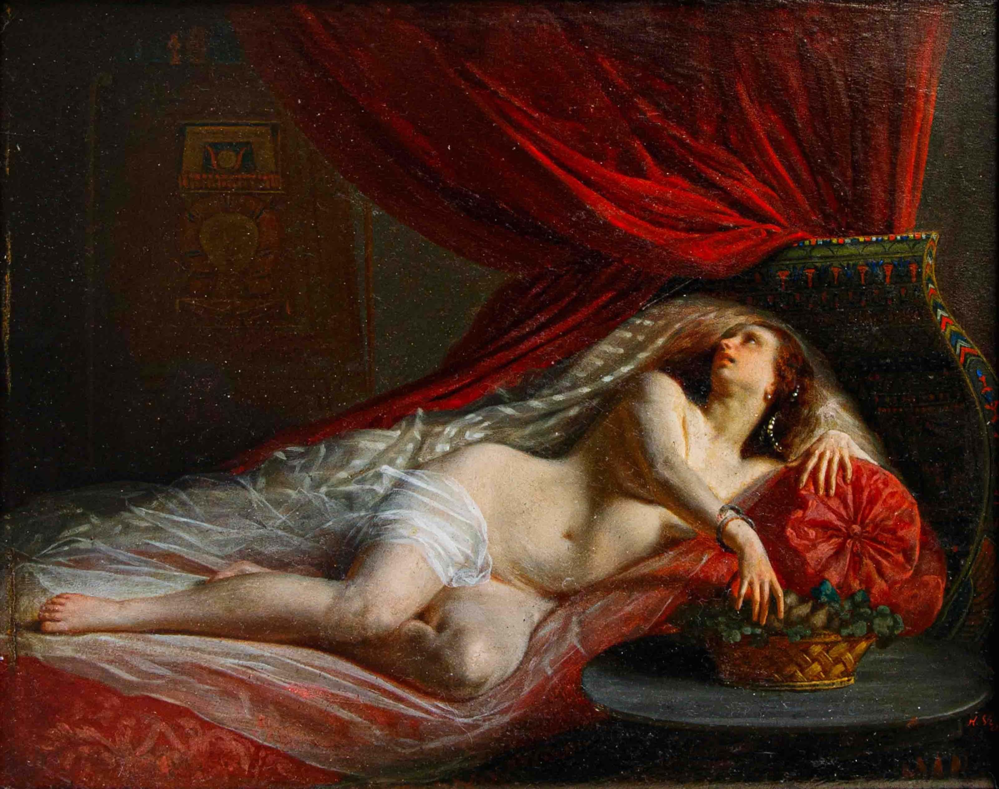 By Jean Louis Victor Viger de Vigneau (Argentan, 1819- Paris, 1879), Cleopatra For Sale 3