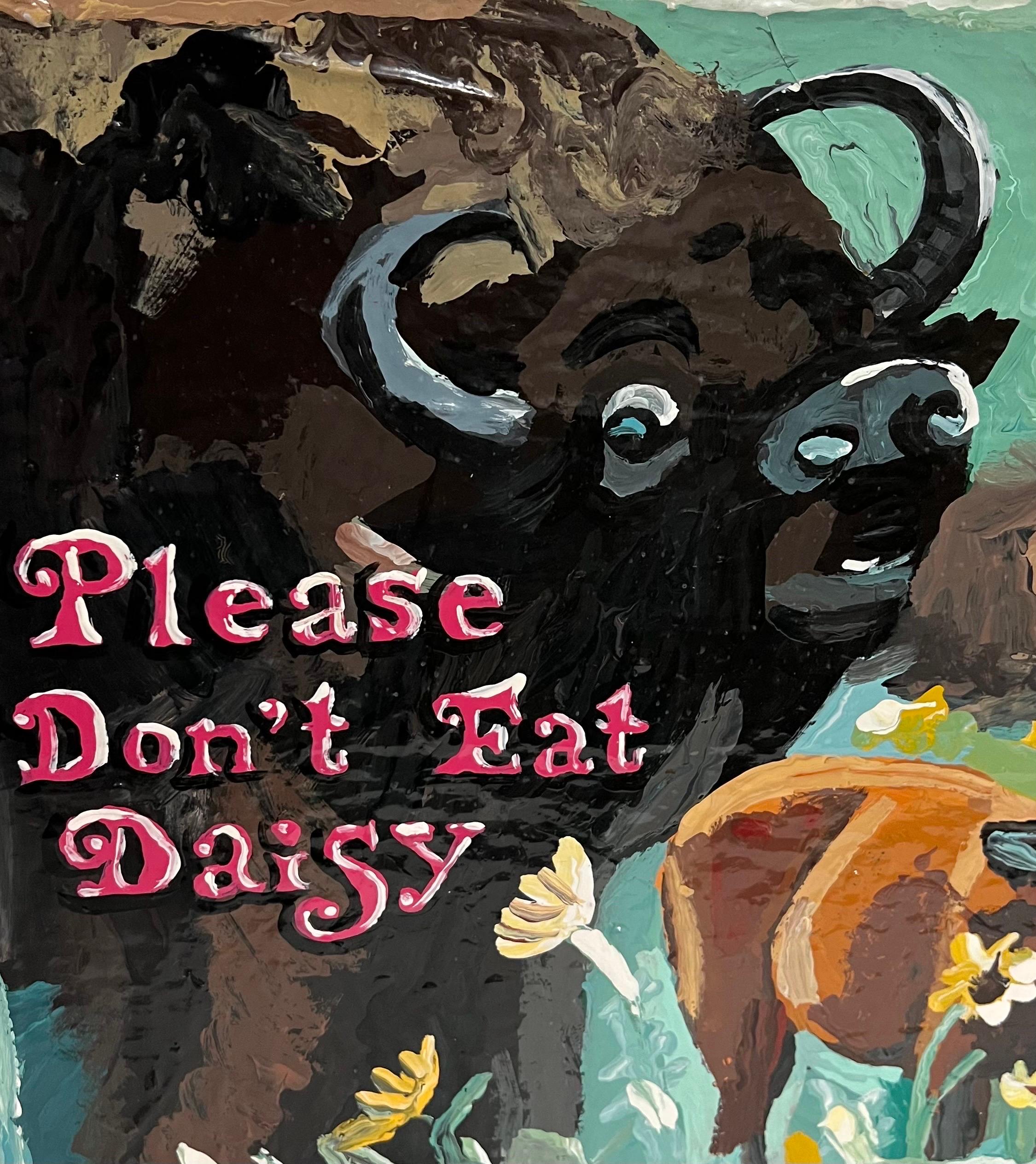 Buch-Skulptur Papier Mache Emaille-Gemälde Jean Lowe Please Don't Eat Daisy im Angebot 10