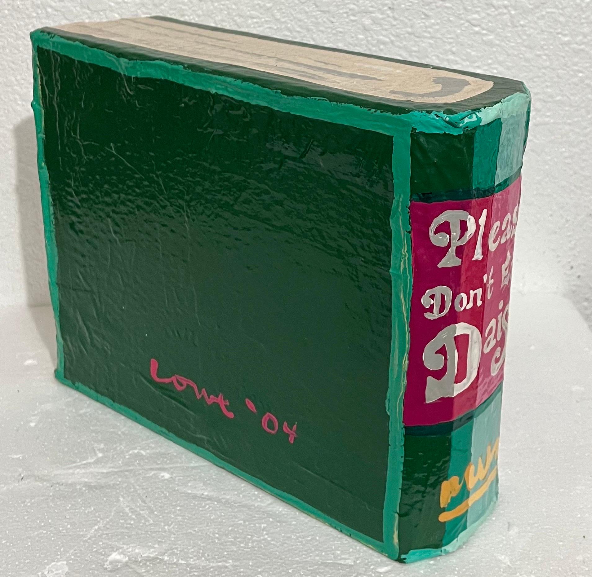 Book Sculpture Paper Mache Enamel Painting Jean Lowe Please Don't Eat Daisy For Sale 10