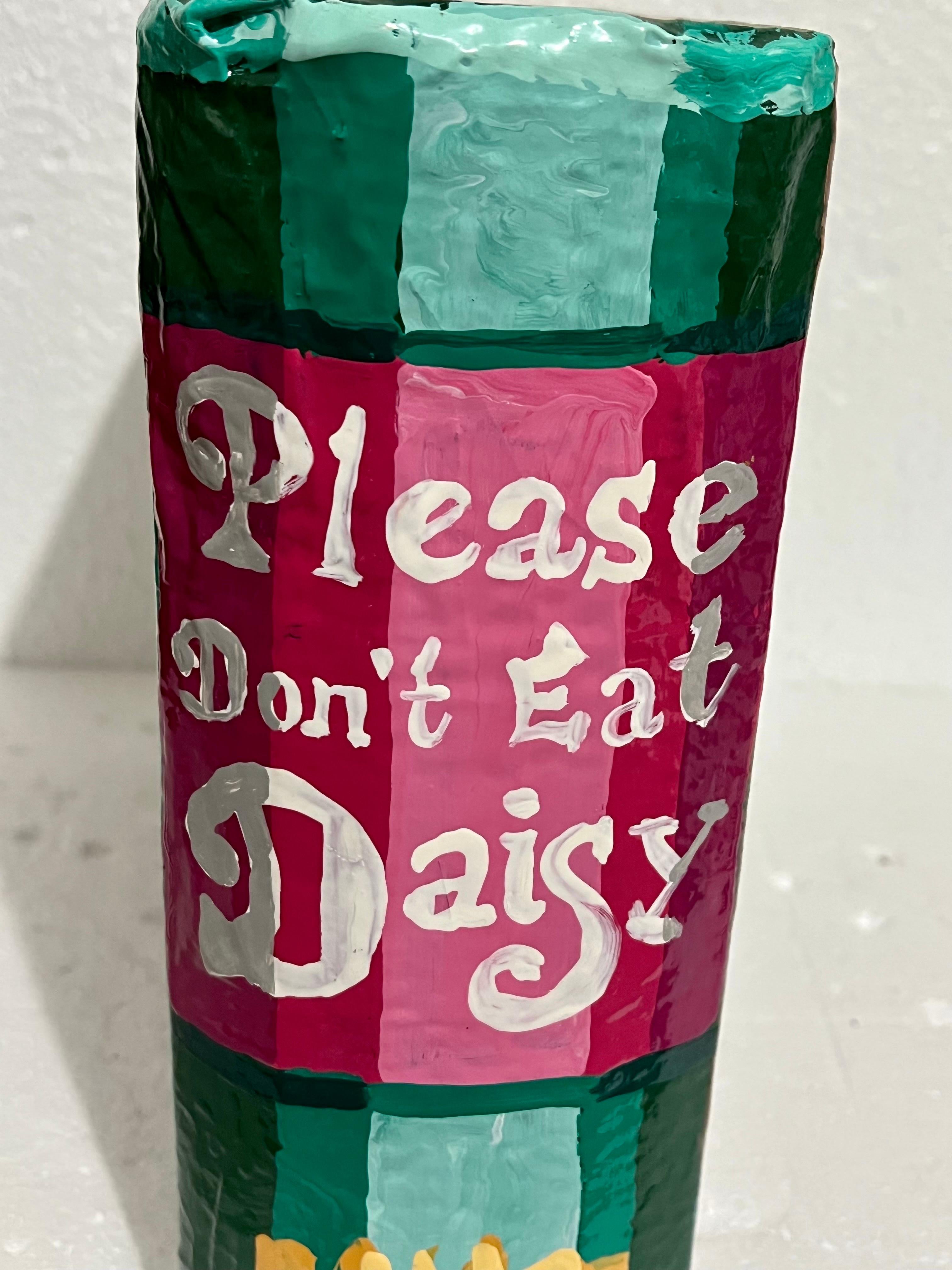 Buch-Skulptur Papier Mache Emaille-Gemälde Jean Lowe Please Don't Eat Daisy im Angebot 6