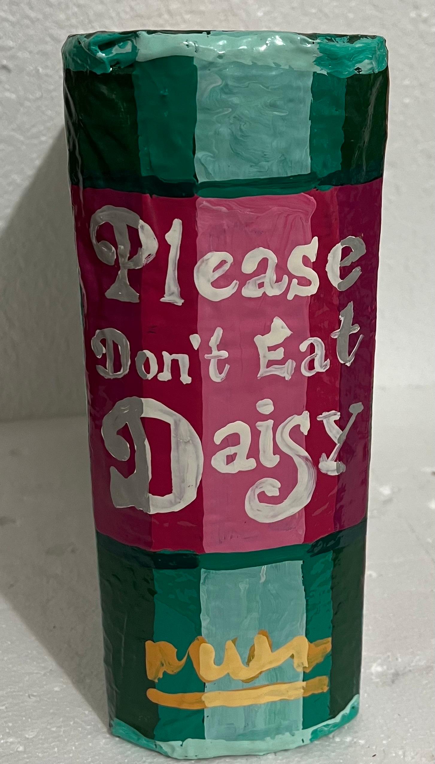 Book Sculpture Paper Mache Enamel Painting Jean Lowe Please Don't Eat Daisy For Sale 5