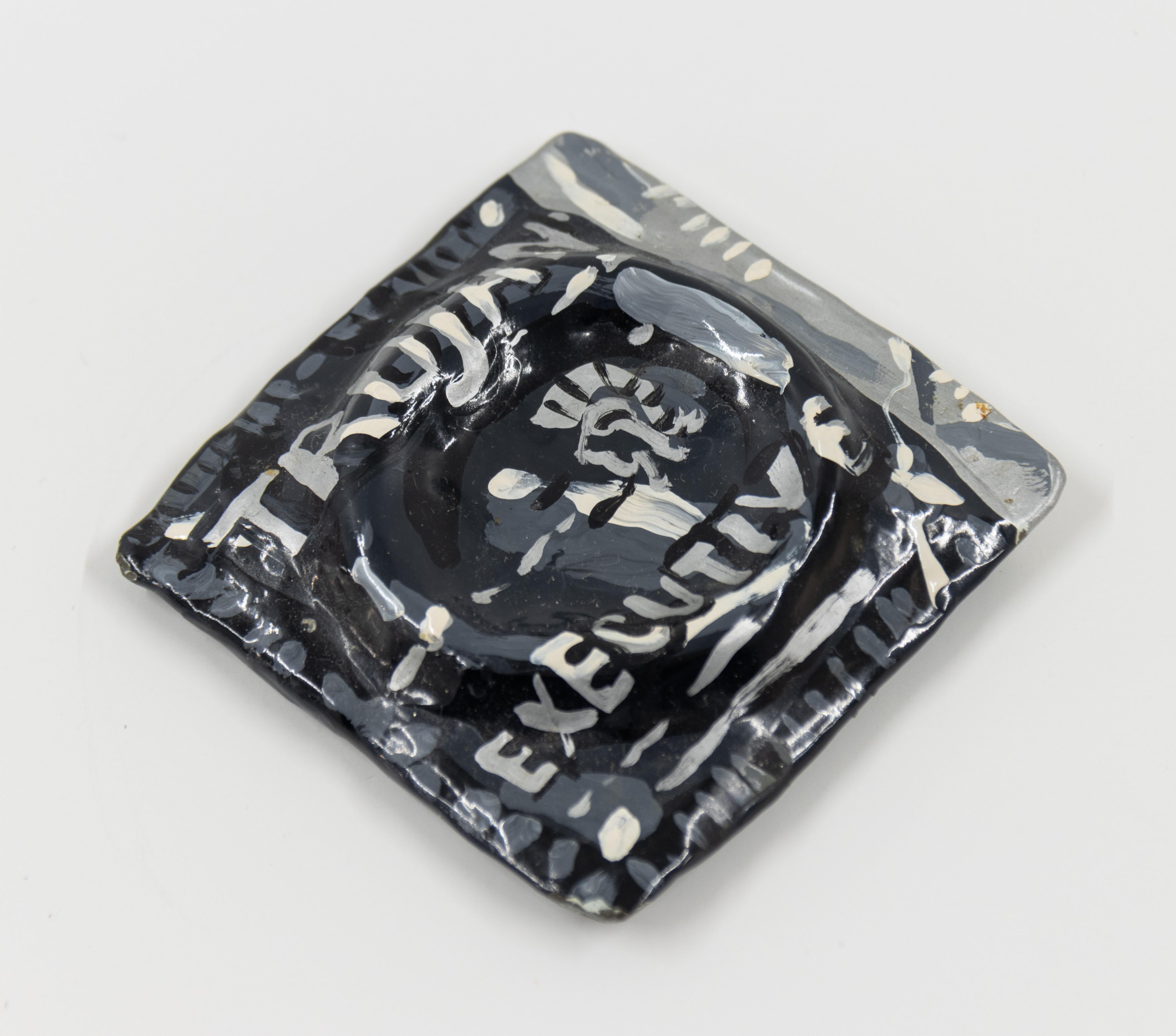 Executive (Paperweight), Small Ceramic Sculpture For Sale 1
