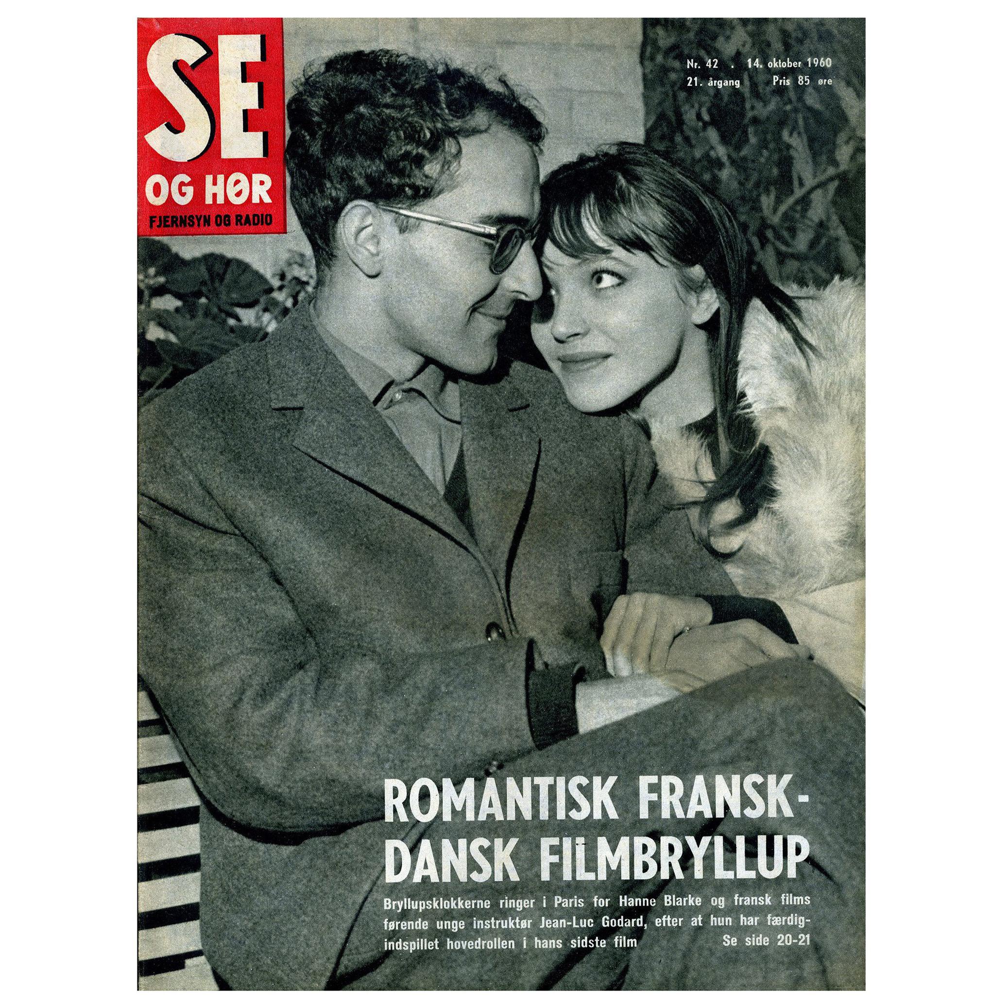 Jean Luc Godard Anna Karina 1960s Se Og Hør 'French New Wave' For Sale