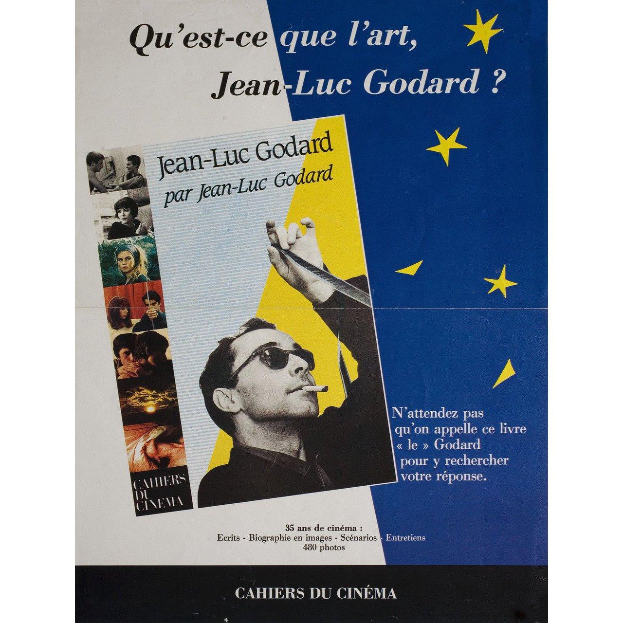 Original 1980s French A3 poster for “Jean-Luc Godard Par Jean-Luc Godard” (1980s). Fine condition, folded. Many original posters were issued folded or were subsequently folded. Please note: the size is stated in inches and the actual size can vary