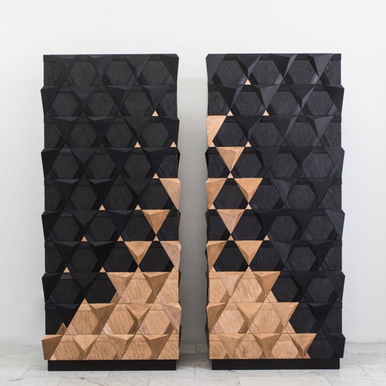 Jean Luc Le Mounier Pair Of Origami Armoires Fr 2016 For Sale
