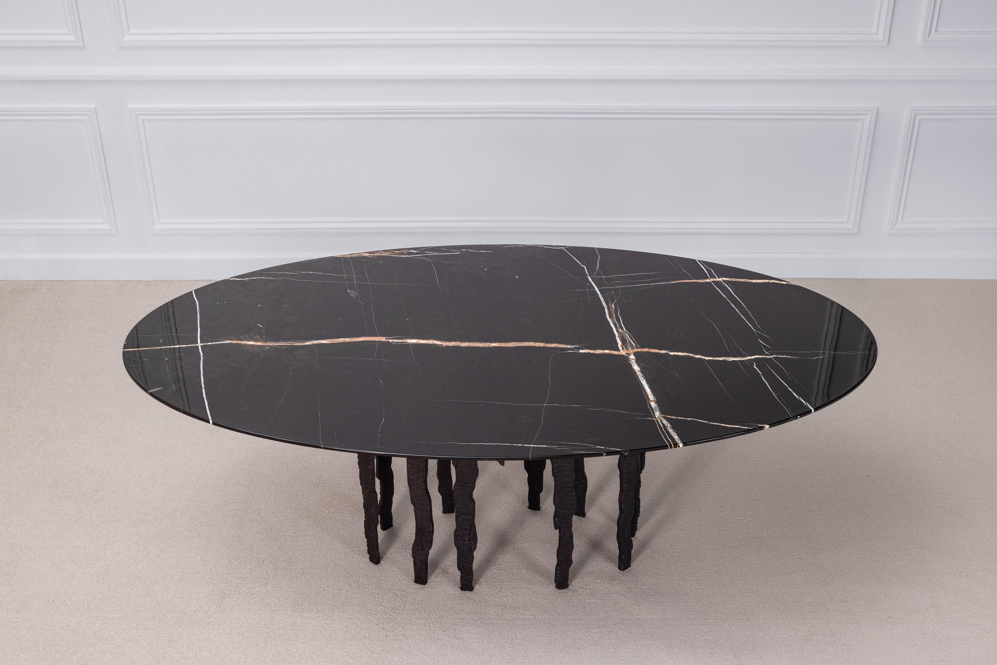 Patinated Jean-Luc Le Mounier, Empreinte, Contemporary Dining Table, France, 2023 For Sale