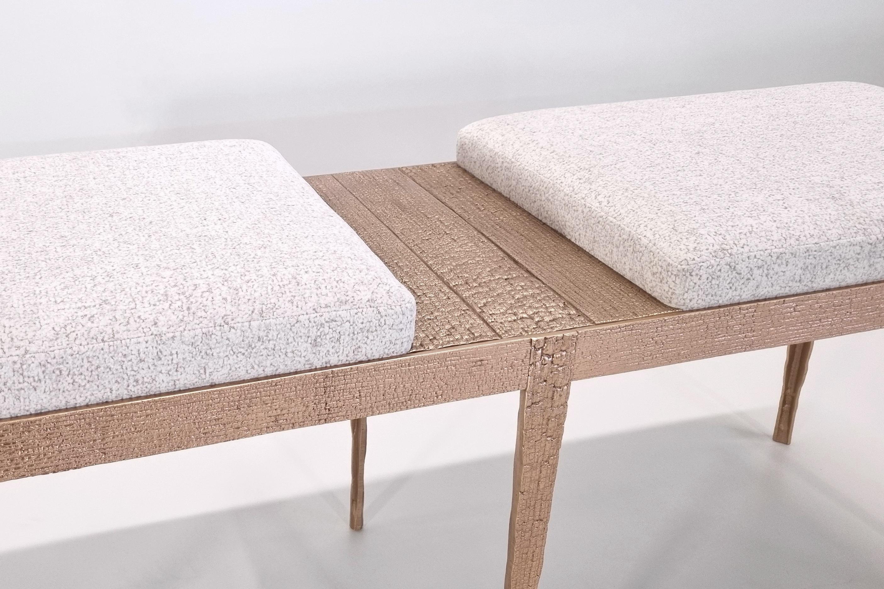 Jean-Luc Le Mounier, Empreinte Double, Rosa, Banco contemporáneo, Francia, 2023 Patinado en venta