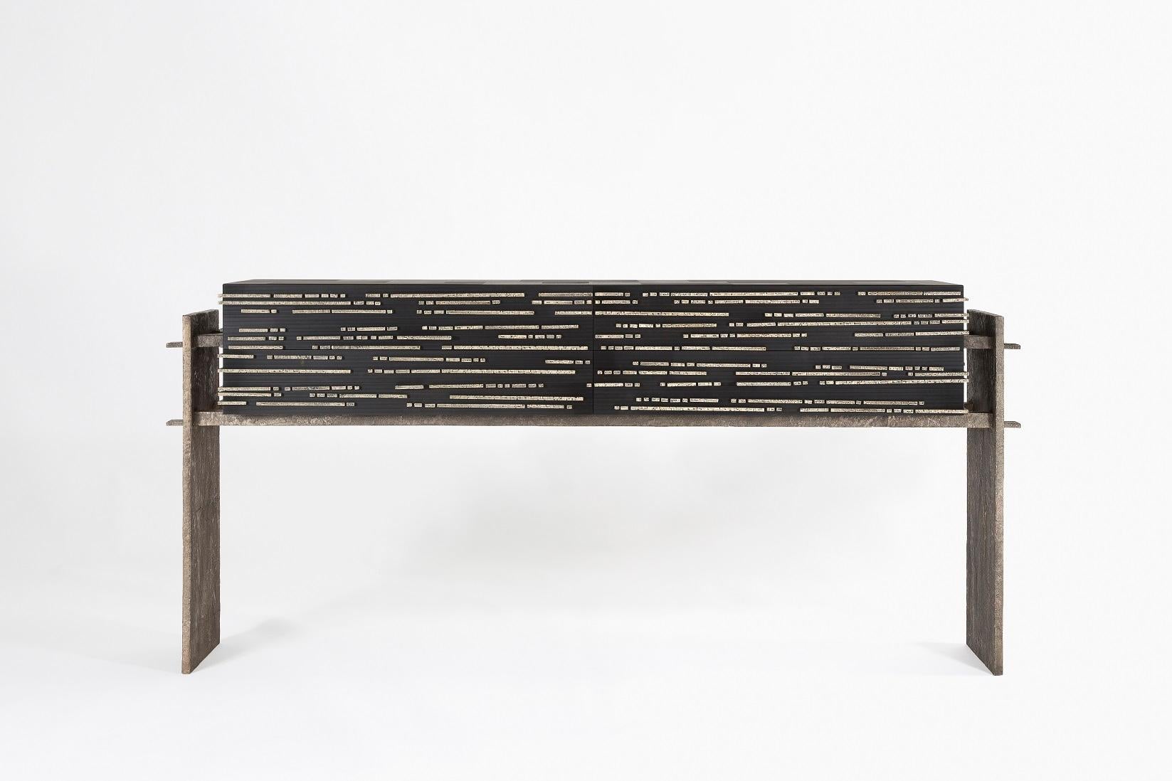 Jean-Luc Le Mounier, Filigrane, Contemporary Console, France, 2022 In Good Condition For Sale In New York, NY
