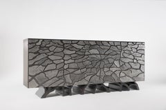 Jean-Luc Le Mounier, Hamada, Contemporary Cabinet in Stainless Steel