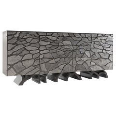 Jean-Luc Le Mounier, Hamada, Contemporary Cabinet in Stainless Steel