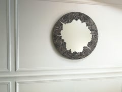 Jean-Luc Le Mounier, Hamada, specchio rotondo contemporaneo, Francia, 2021