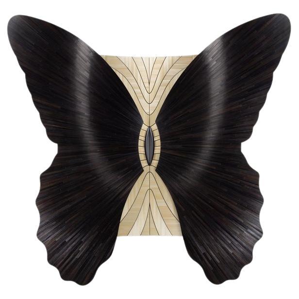 Jean-Luc Le Mounier, Large Papillon, Black Wings, Two-Door Cabinet, France, 2021