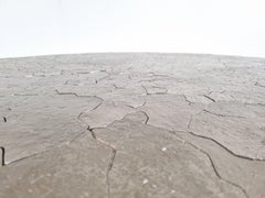 Runder Couchtisch von Jean-Luc Le Mounier, Mond, Bronze und Eiche, Frankreich, 2021