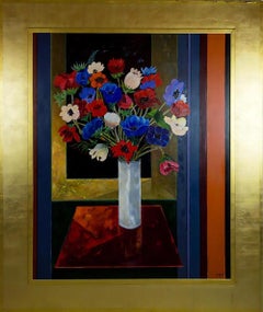 Monumental Floral Still Life by French Artist Jean-Luc Messin