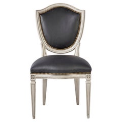 Jean Luc Shield Back Side Chair - Italian Painted Blanc