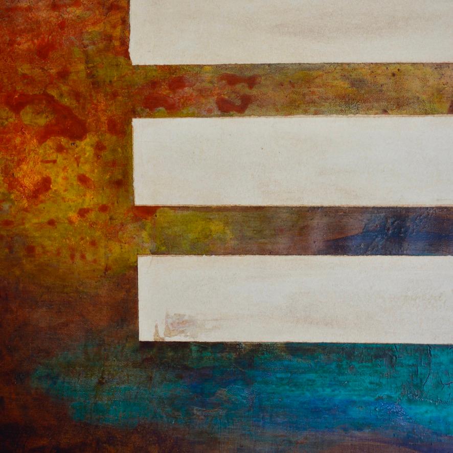 Arte astratta contemporanea francese di J.-L. Veret - Amaro - Abstract Painting Marrone di Jean-Luc Veret